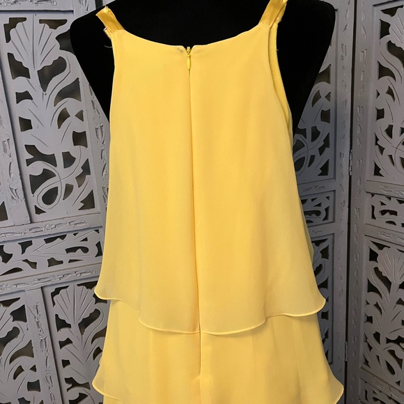 💛HOST PICK💛 SENSATIONAL SOFT YELLOW LAYERED SPAGHETTI STRAPS LONG FORMAL DRESS - Picture 7 of 10